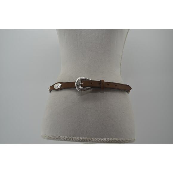 Silver Creek Western Leather Belt Rodeo Cowgirl Size 32 - Picture 12 of 13